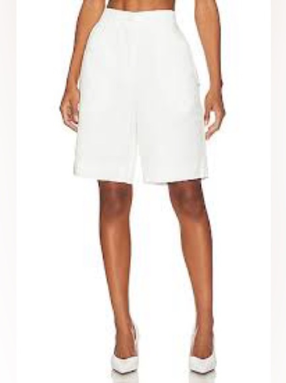 ALL SAINTS | Women's High-Waist White Tailored Shorts